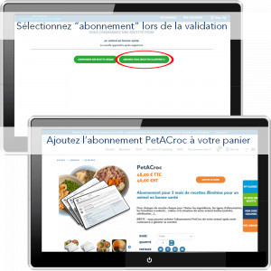 Abonnement Petacroc: passer commande